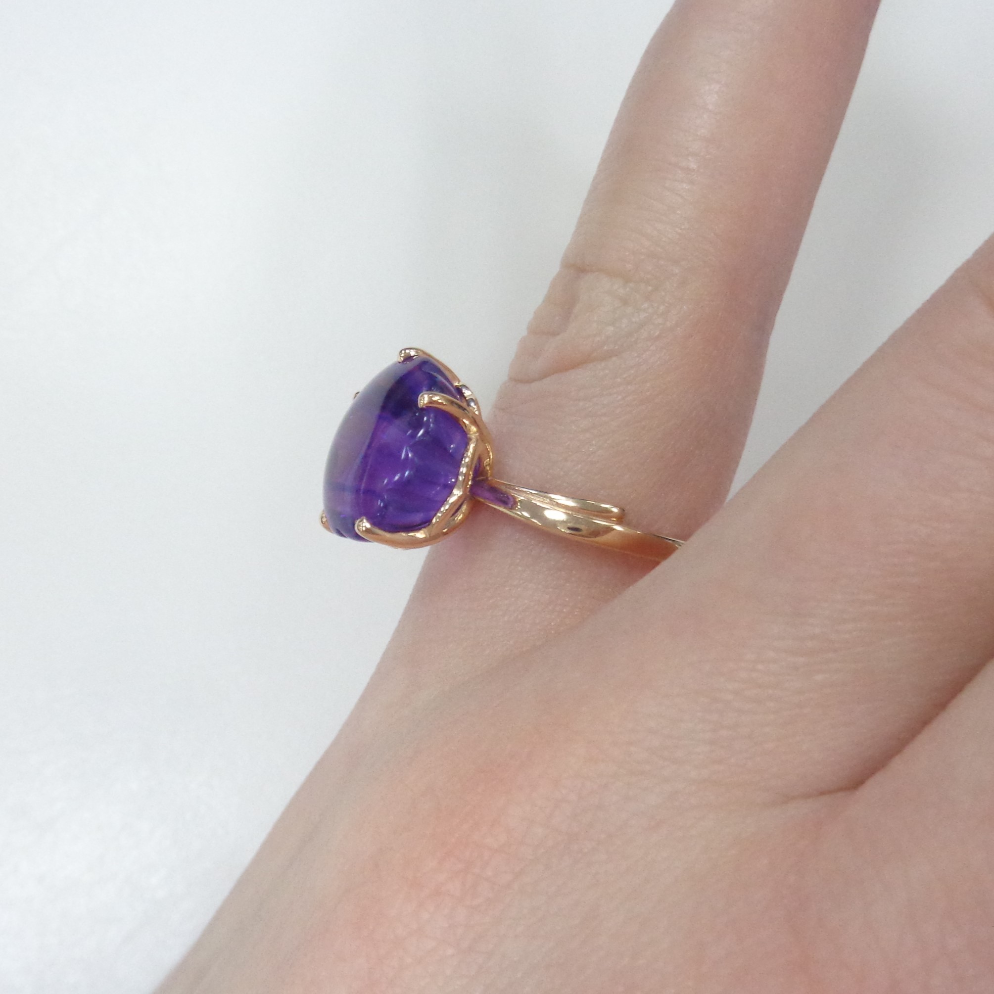 Серебряное кольцо с аметистом